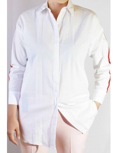 CAMASA ALBA CU DUNGA ROSIE...